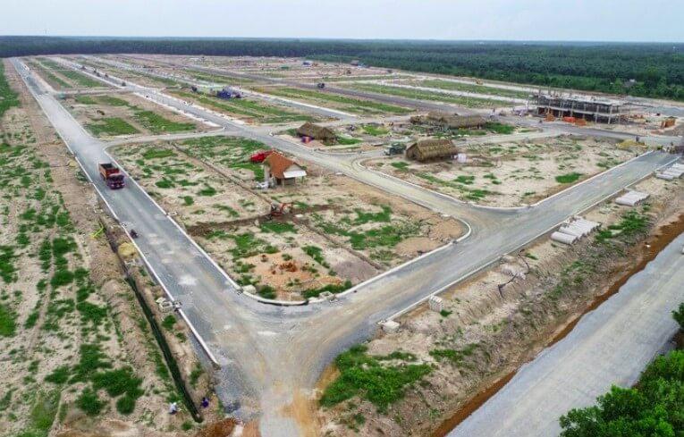 Dự án đất nền thương mại đường trong dự án đất nền