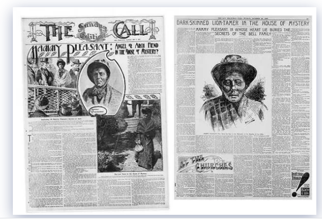 Một số b&agrave;i b&aacute;o viết về b&agrave; Pleasant tr&ecirc;n tờ The Call v&agrave; The San Francisco Call.