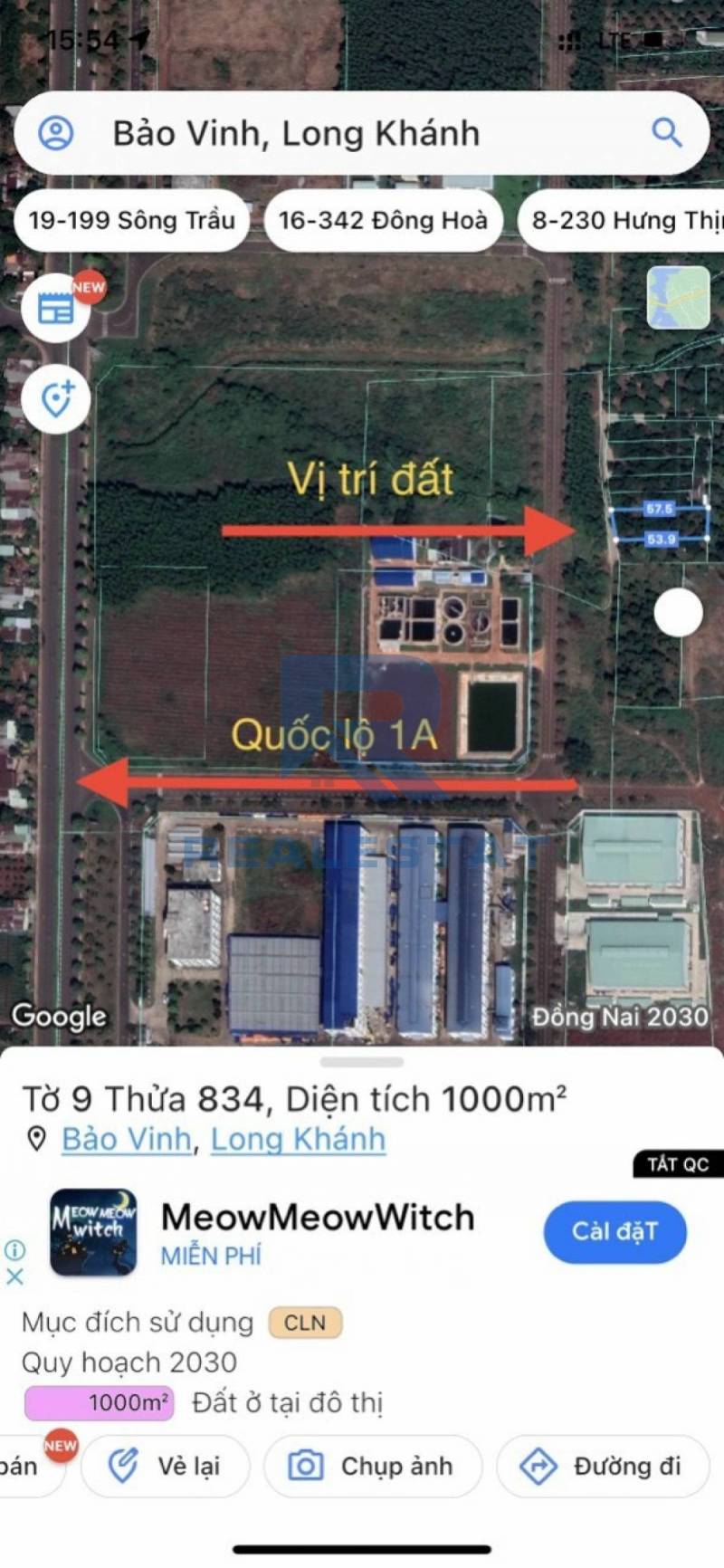 [Hàng Đầu Tư]  18.1x53.9m2 đất Phường Bảo Vinh, Long Khánh – giá 6.9 tỷ