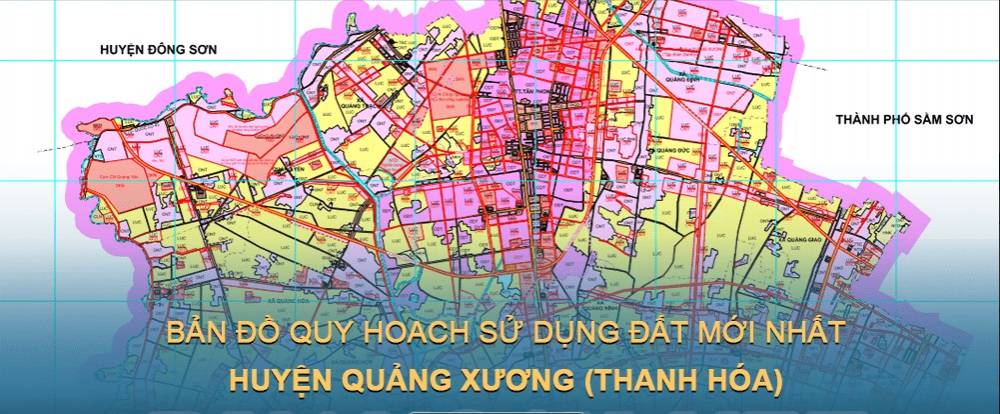 Bản đồ quy hoạch sử dụng đất huyện Quảng Xương (Thanh Hóa) đến năm 2030