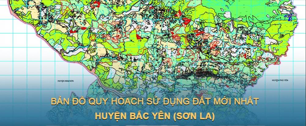 Bản đồ quy hoạch sử dụng đất huyện Bắc Yên (Sơn La) đến năm 2030
