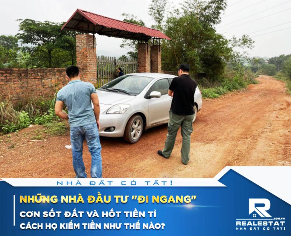 Những nhà đầu tư "đi ngang" cơn sốt đất và hốt tiền tỉ, cách họ kiếm tiền như thế nào?