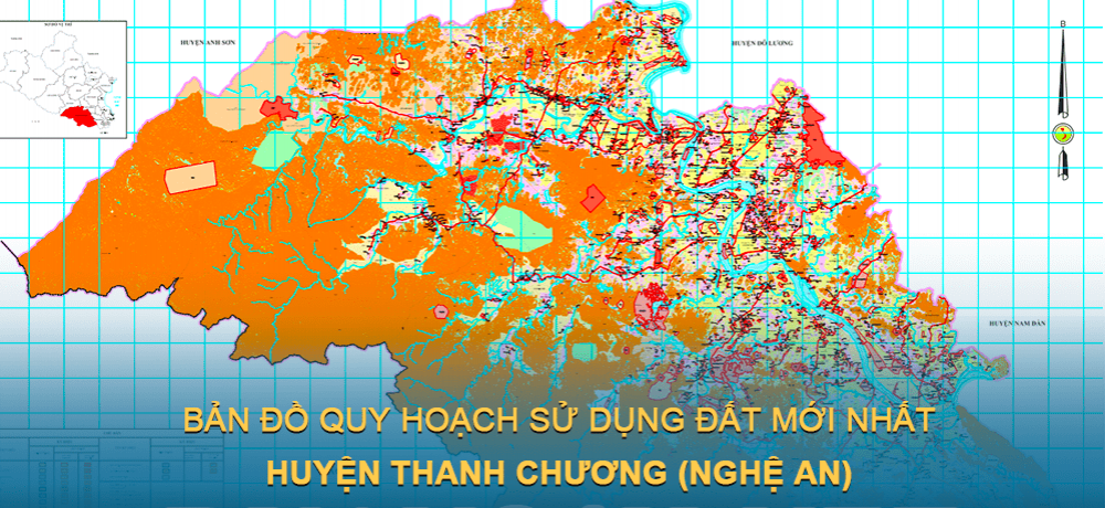Bản đồ quy hoạch sử dụng đất huyện Thanh Chương (Nghệ An) giai đoạn năm 2021 – 2030