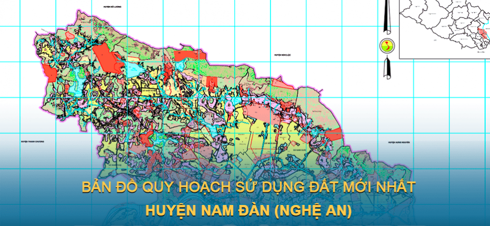 Bản đồ quy hoạch sử dụng đất huyện Nam Đàn (Nghệ An) giai đoạn năm 2021 – 2030