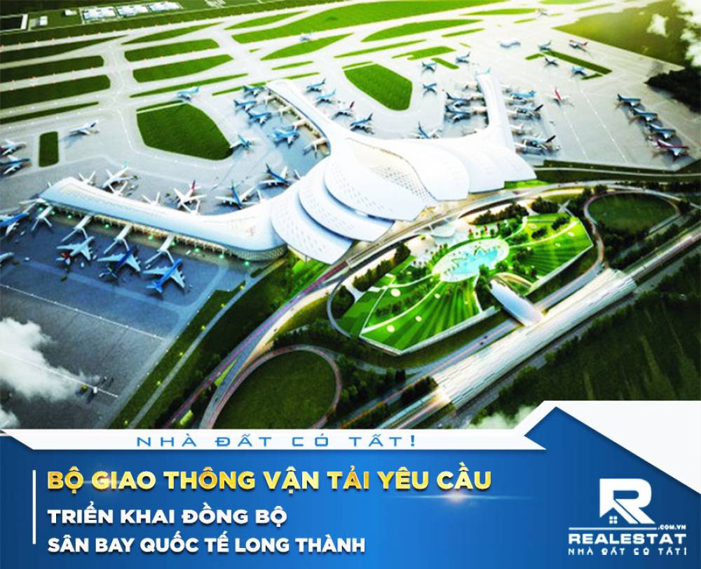 Bộ Giao thông Vận tải yêu cầu triển khai đồng bộ sân bay quốc tế Long Thành