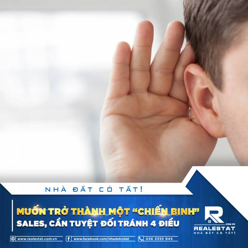 MUỐN TRỞ THÀNH MỘT “CHIẾN BINH” SALES, CẦN TUYỆT ĐỐI TRÁNH 4 ĐIỀU