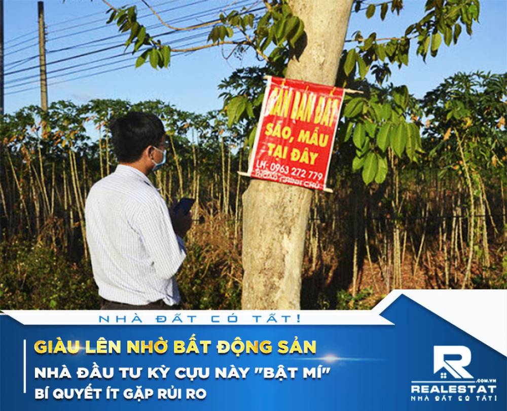 Giàu lên nhờ bất động sản, nhà đầu tư kỳ cựu này "bật mí" bí quyết ít gặp rủi ro