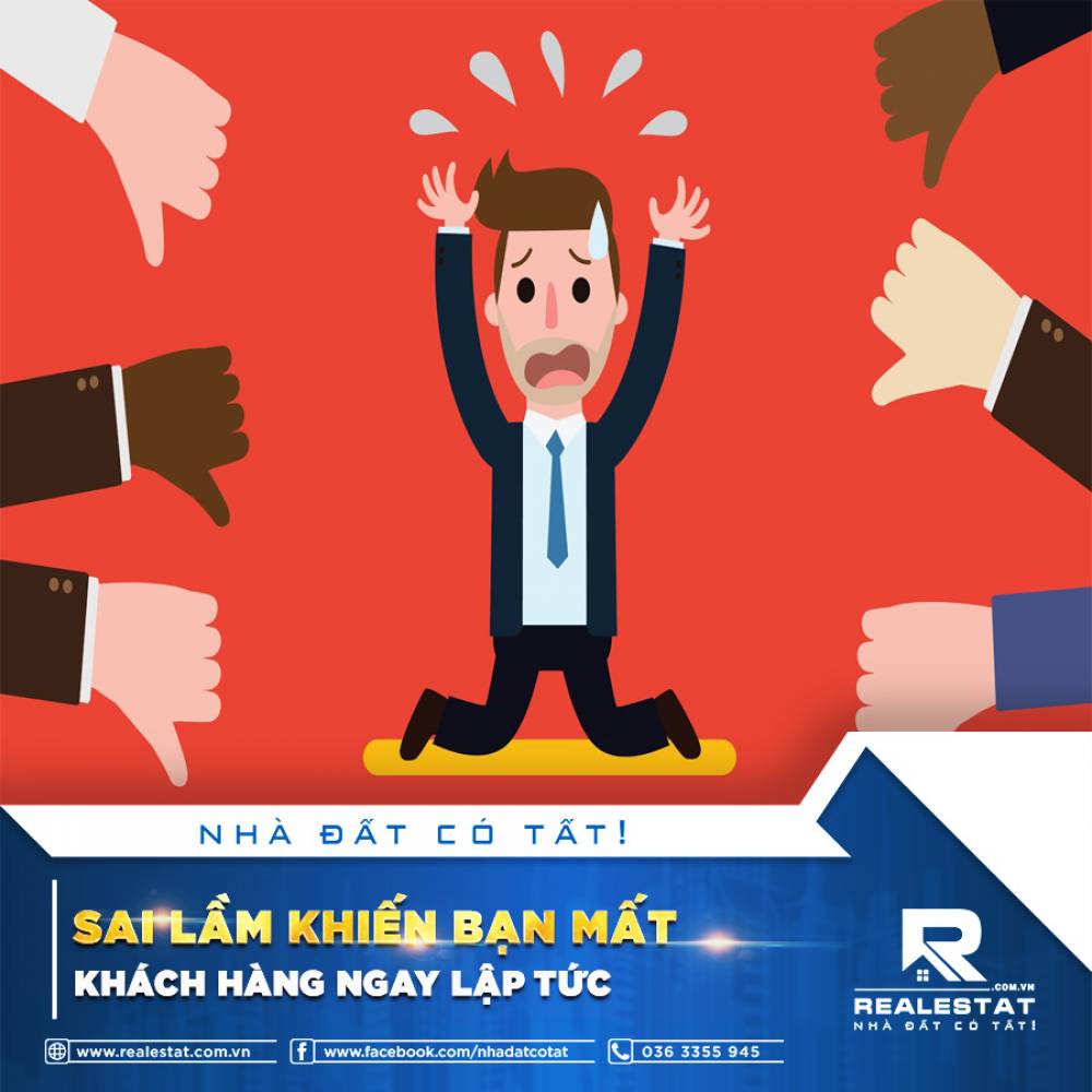 SAI LẦM KHIẾN BẠN MẤT KHÁCH HÀNG NGAY LẬP TỨC