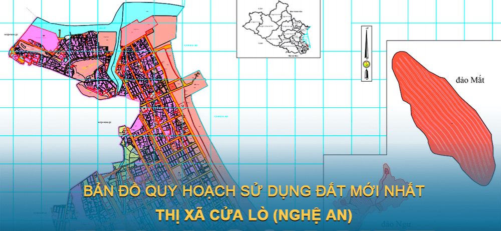 Bản đồ quy hoạch sử dụng đất Thị xã Cửa Lò (Nghệ An) giai đoạn năm 2021 – 2030