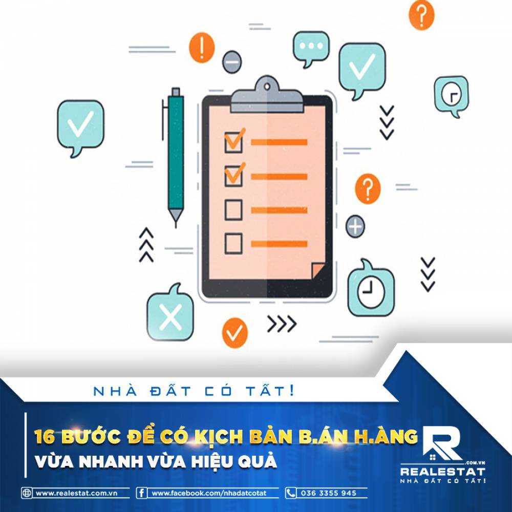 16 BƯỚC ĐỂ CÓ KỊCH BẢN B.ÁN H.ÀNG VỪA NHANH VỪA HIỆU QUẢ