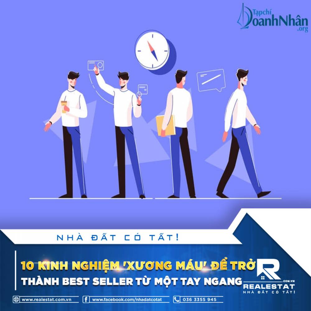 10 KINH NGHIỆM “XƯƠNG MÁU” ĐỂ TRỞ THÀNH BEST SELLER TỪ MỘT TAY NGANG