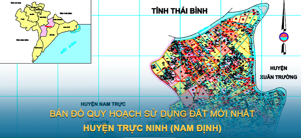 Bản đồ quy hoạch sử dụng đất huyện Trực Ninh (Nam Định) 2030