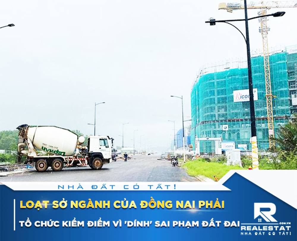 Loạt sở ngành của Đồng Nai phải tổ chức kiểm điểm vì 'dính' sai phạm đất đai