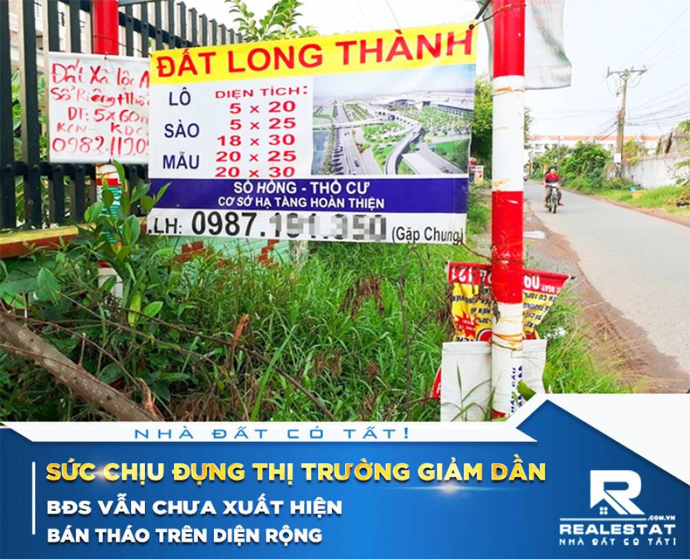 Sức chịu đựng thị trường giảm dần, BĐS vẫn chưa xuất hiện bán tháo trên diện rộng