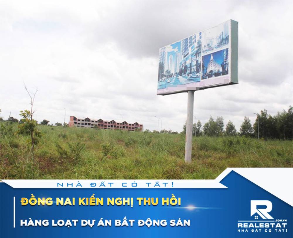 Đồng Nai kiến nghị thu hồi hàng loạt dự án bất động sản