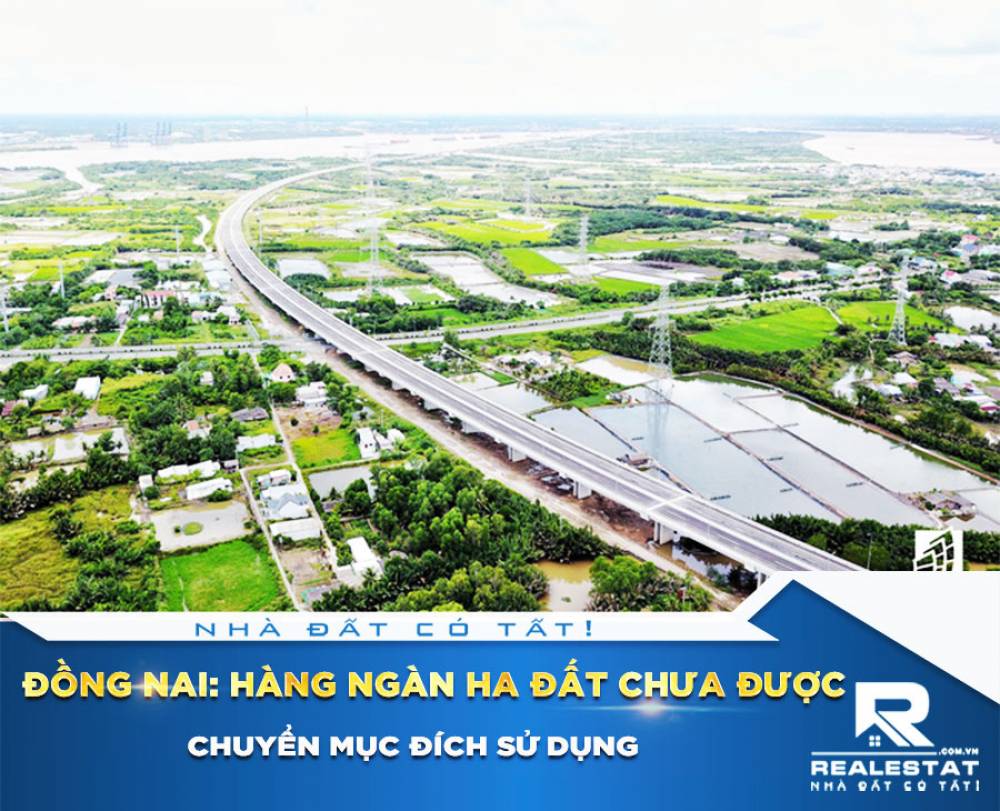Đồng Nai: Hàng ngàn ha đất chưa được chuyển mục đích sử dụng