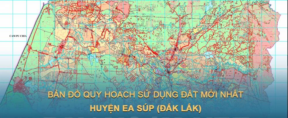 Bản đồ quy hoạch sử dụng đất huyện Ea Súp (Đắk Lắk) đến năm 2030