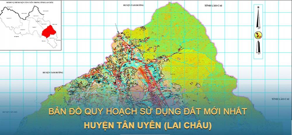 Bản đồ quy hoạch sử dụng đất huyện Tân Uyên (Lai Châu) đến năm 2030