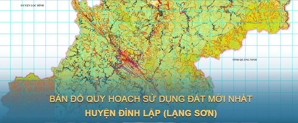 Bản đồ quy hoạch sử dụng đất huyện Đình Lập (Lạng Sơn) đến năm 2030