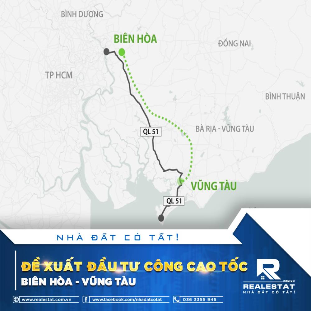 ĐỀ XUẤT ĐẦU TƯ CÔNG CAO TỐC BIÊN HÒA - VŨNG TÀU