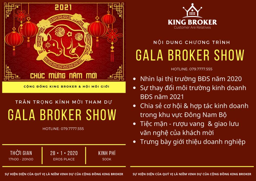 Gala Broker Show tất niên tập thể cho cộng đồng BĐS Khu vực Miền Nam