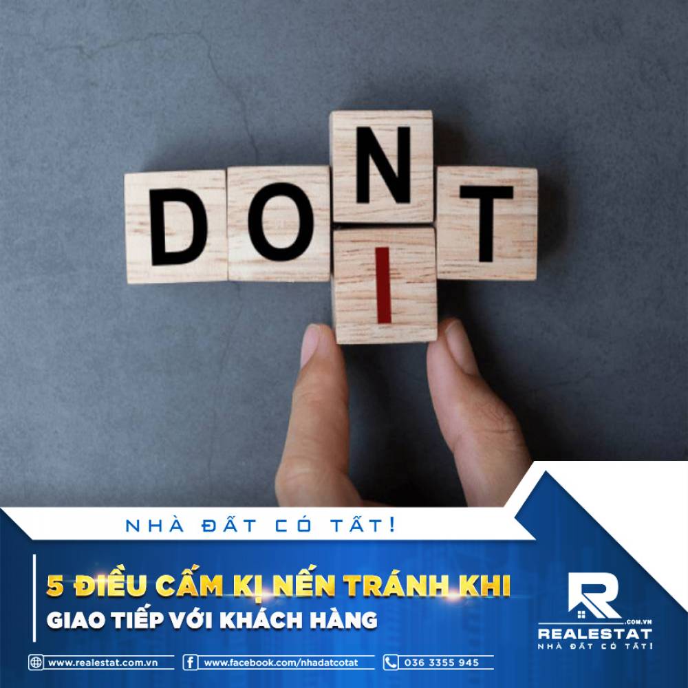 5 ĐIỀU CẤM KỊ NẾN TRÁNH KHI GIAO TIẾP VỚI KHÁCH HÀNG