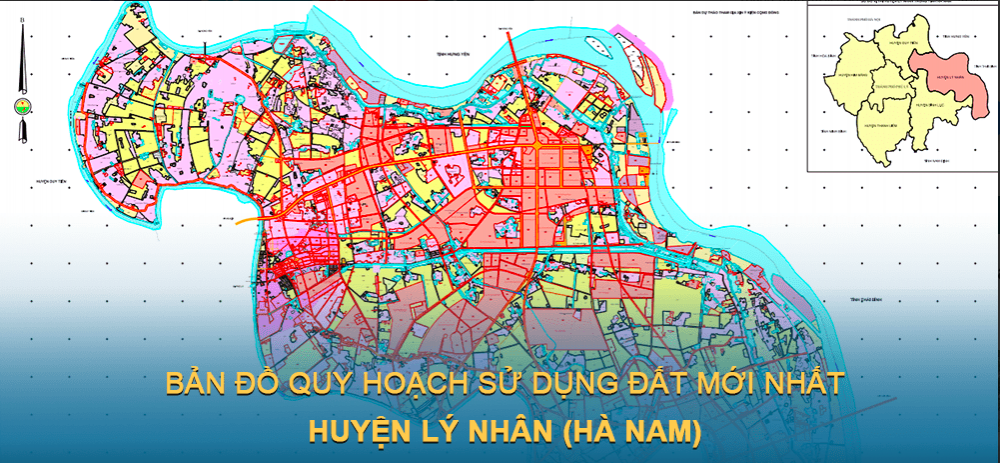 Bản đồ quy hoạch sử dụng đất huyện Lý Nhân mới nhất 2030