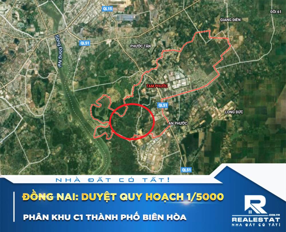 Đồng Nai: Duyệt quy hoạch 1/5000 Phân khu C1 thành phố Biên Hòa