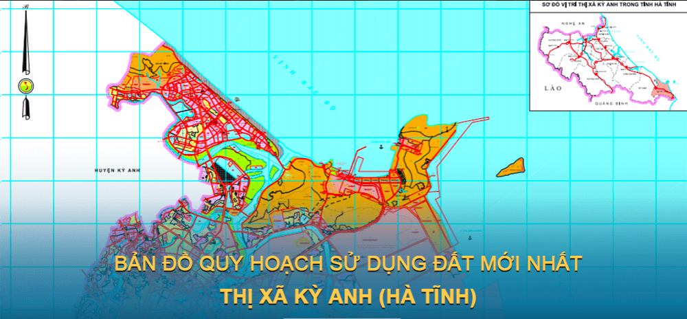 Bản đồ quy hoạch sử dụng đất Thị xã Kỳ Anh mới nhất 2030