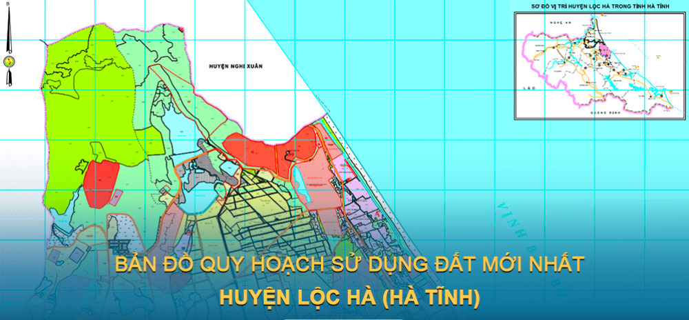 Bản đồ quy hoạch sử dụng đất huyện Lộc Hà (Hà Tĩnh) đến năm 2030