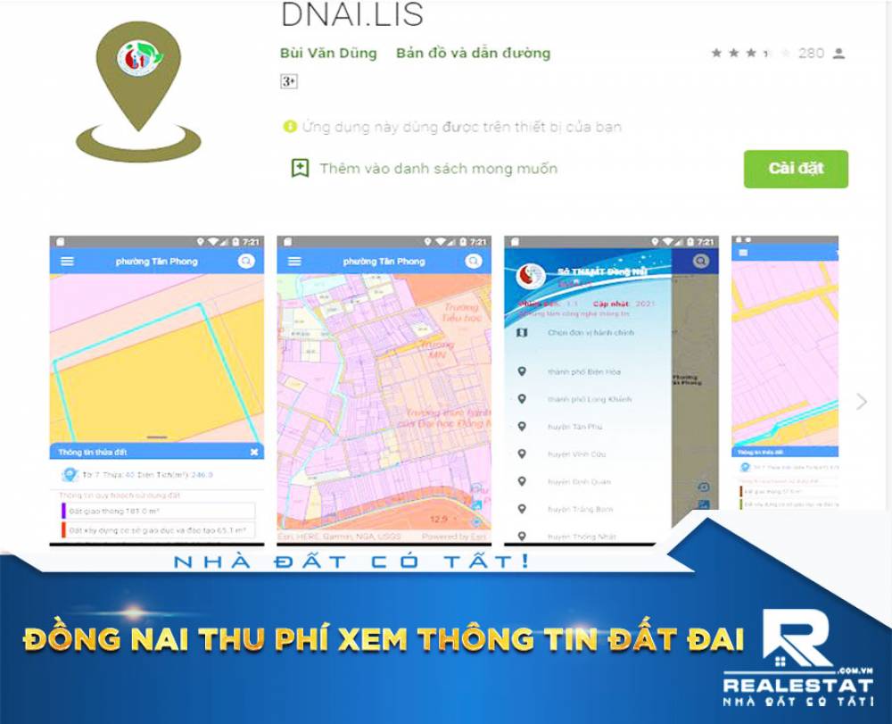 Đồng Nai thu phí xem thông tin đất đai