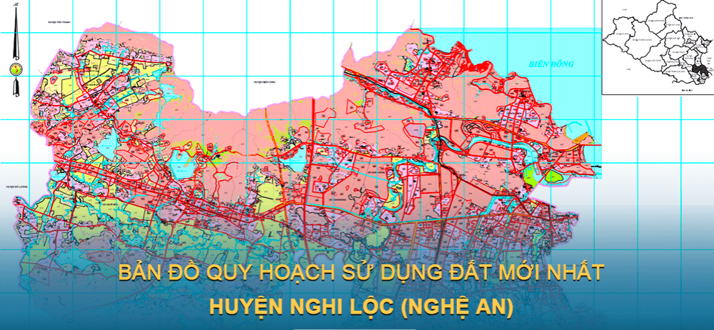 Bản đồ quy hoạch sử dụng đất huyện Nghi Lộc mới nhất 2030