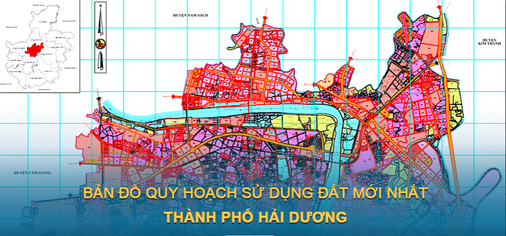 Bản đồ quy hoạch sử dụng đất Thành phố Hải Dương (Hải Dương) đến năm 2030