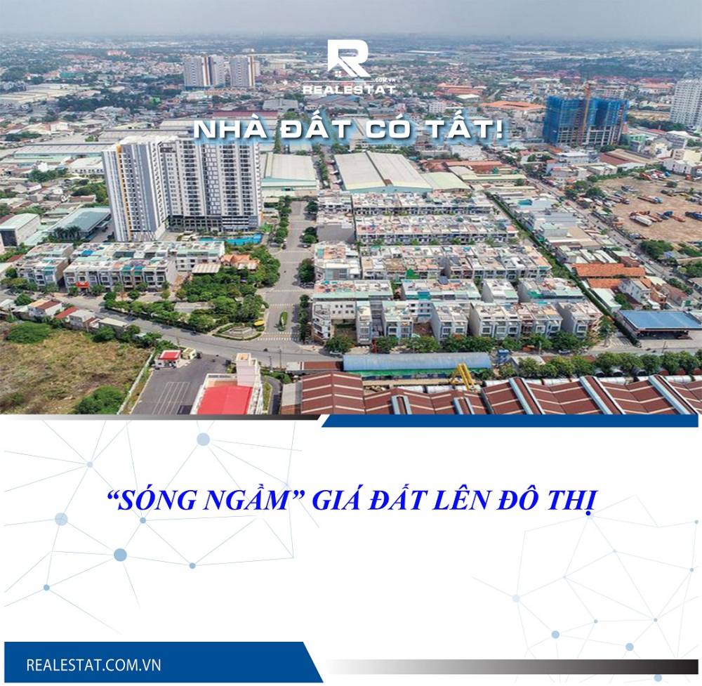 “Sóng ngầm” giá đất lên đô thị