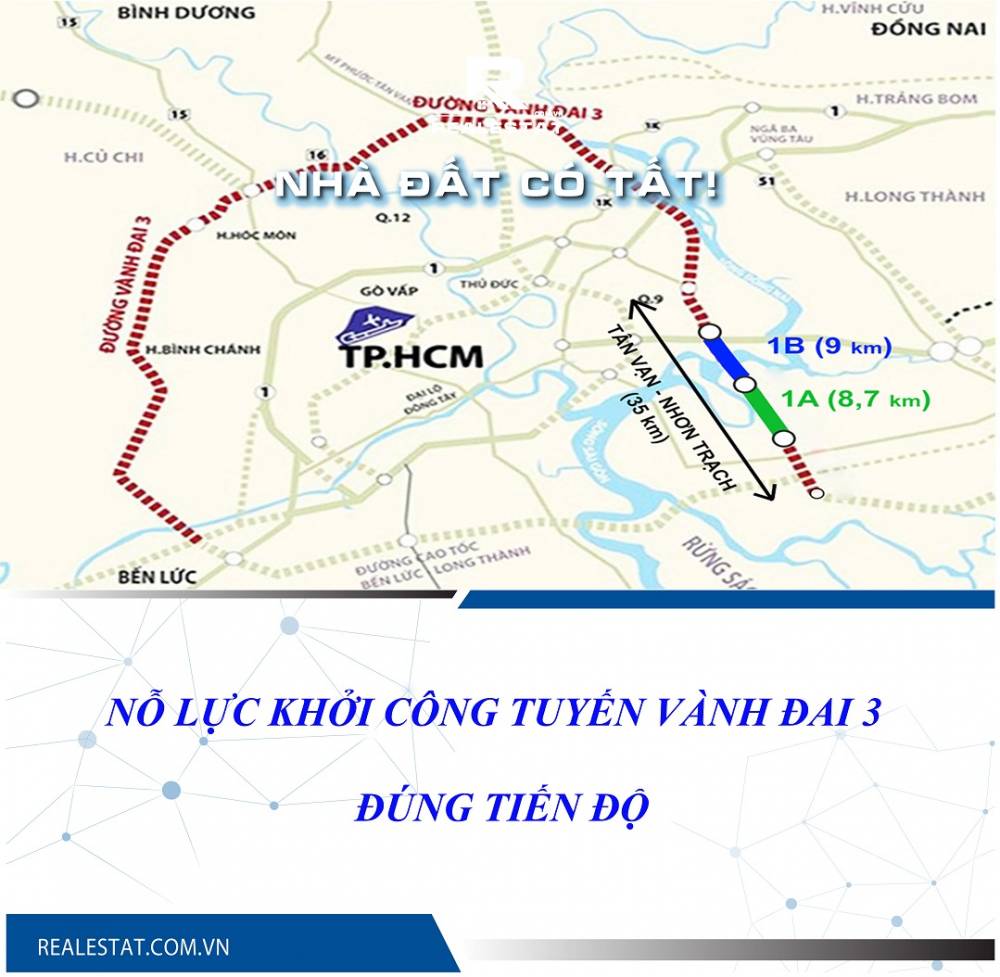 Nỗ lực khởi công tuyến vành đai 3 đúng tiến độ
