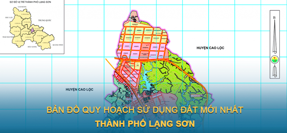 Bản đồ quy hoạch sử dụng đất Thành phố Lạng Sơn mới nhất 2030
