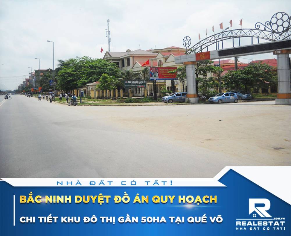 Bắc Ninh duyệt đồ án quy hoạch chi tiết khu đô thị gần 50ha tại Quế Võ
