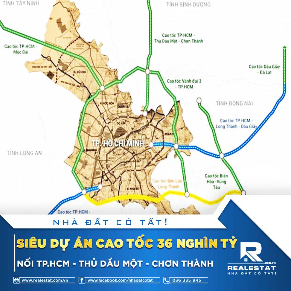 Siêu dự án cao tốc 36 nghìn tỷ nối TP.HCM - Thủ Dầu Một - Chơn Thành
