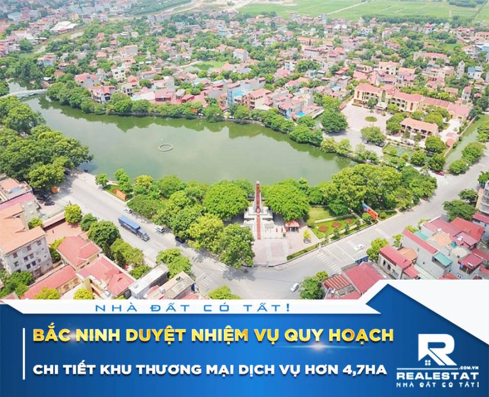 Bắc Ninh duyệt nhiệm vụ quy hoạch chi tiết khu thương mại dịch vụ hơn 4,7ha