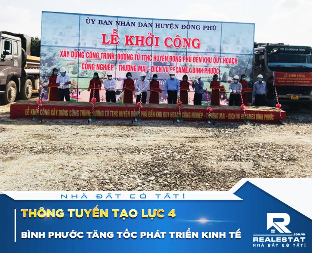 Thông tuyến Tạo Lực 4, Bình Phước tăng tốc phát triển kinh tế