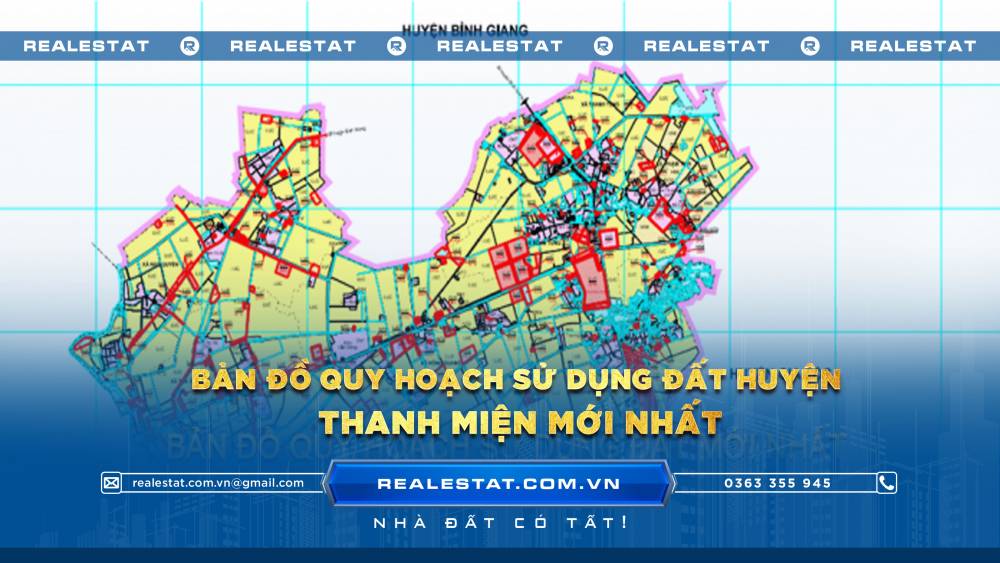 Bản đồ quy hoạch sử dụng đất huyện Thanh Miện (Hải Dương) đến năm 2030