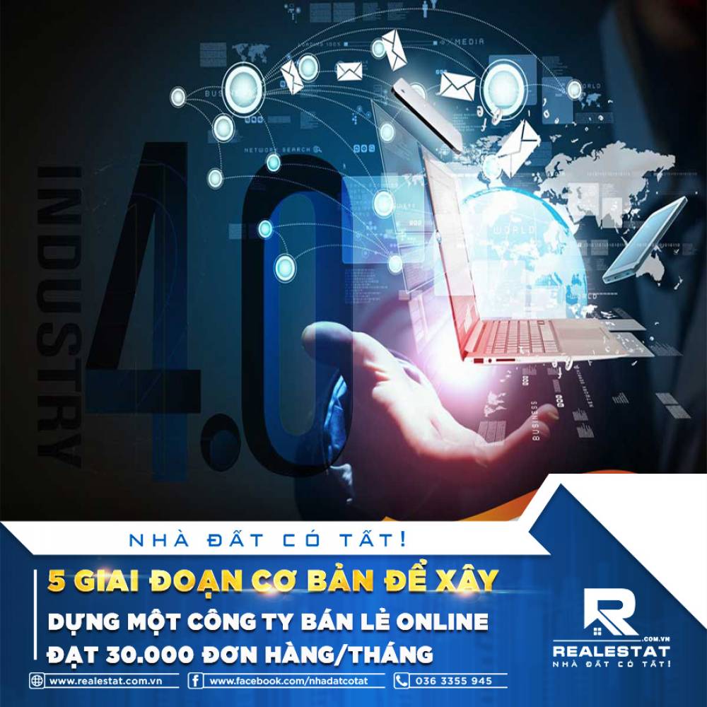 5 GIAI ĐOẠN CƠ BẢN ĐỂ XÂY DỰNG MỘT CÔNG TY BÁN LẺ ONLINE ĐẠT 30.000 ĐƠN HÀNG/THÁNG