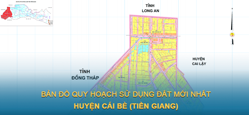 Bản đồ quy hoạch sử dụng đất huyện Cái Bè 2021