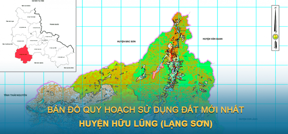 Bản đồ quy hoạch sử dụng đất huyện Hữu Lũng 2030