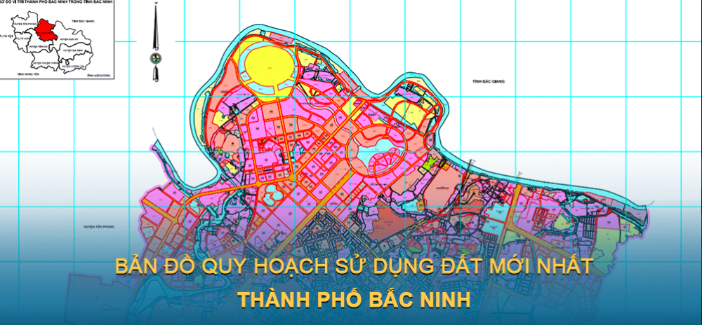 Bản đồ quy hoạch sử dụng đất Thành phố Bắc Ninh 2030
