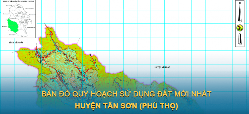 Bản đồ quy hoạch sử dụng đất huyện Tân Sơn 2021