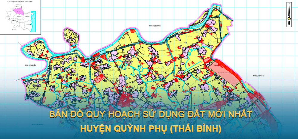 Bản đồ quy hoạch sử dụng đất huyện Quỳnh Phụ 2021