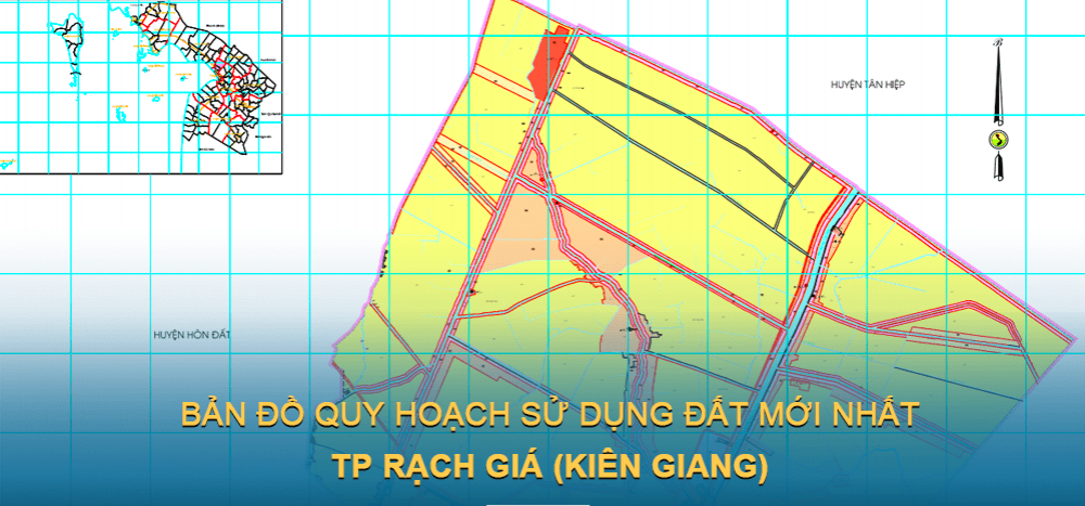 Bản đồ quy hoạch sử dụng đất Thành phố Rạch Giá mới nhất