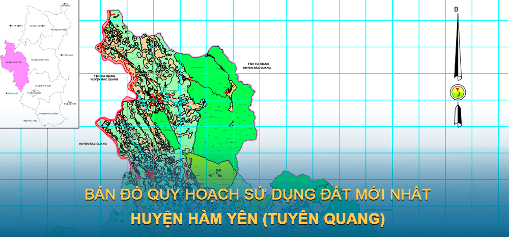 Bản đồ quy hoạch sử dụng đất huyện Hàm Yên 2030