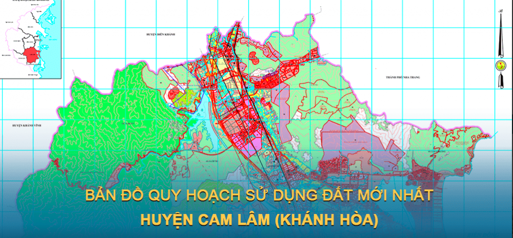 Bản đồ quy hoạch sử dụng đất huyện Cam Lâm (Khánh Hòa) đến năm 2030